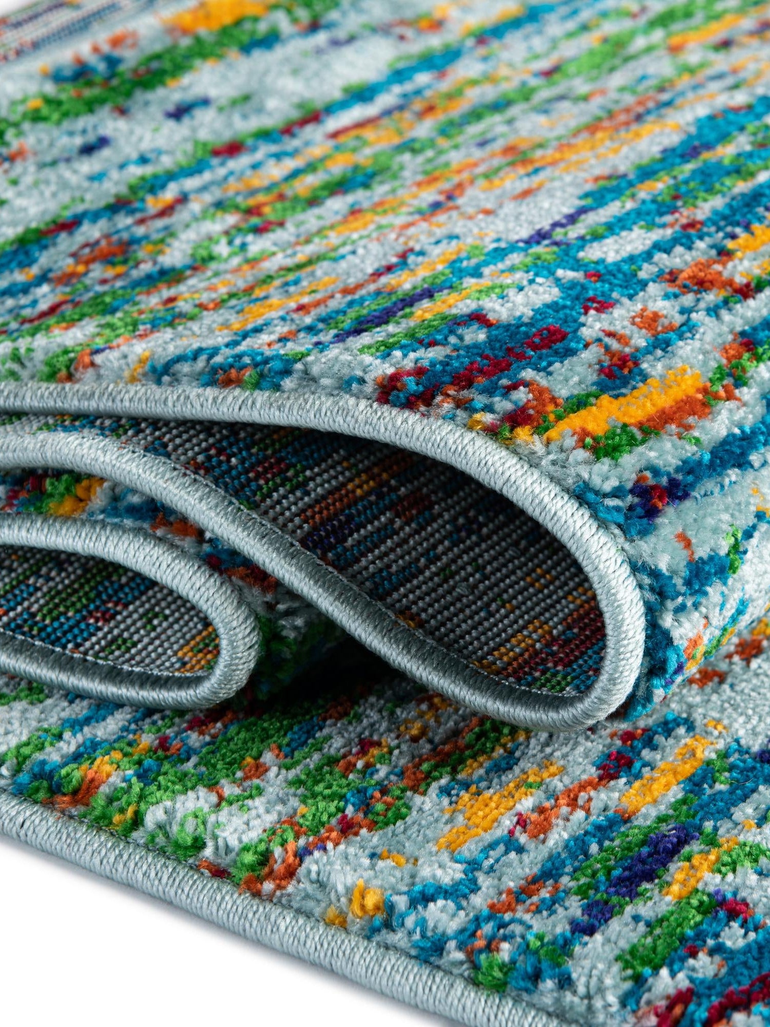 Aqua 9' x 12' Calypso Rectangle Area Rug 100% Polypropylene With Cotton Backing Colorful Vivid Traditional Design Carpet for Living Office Dining Rooms for Sale at Rug Engine