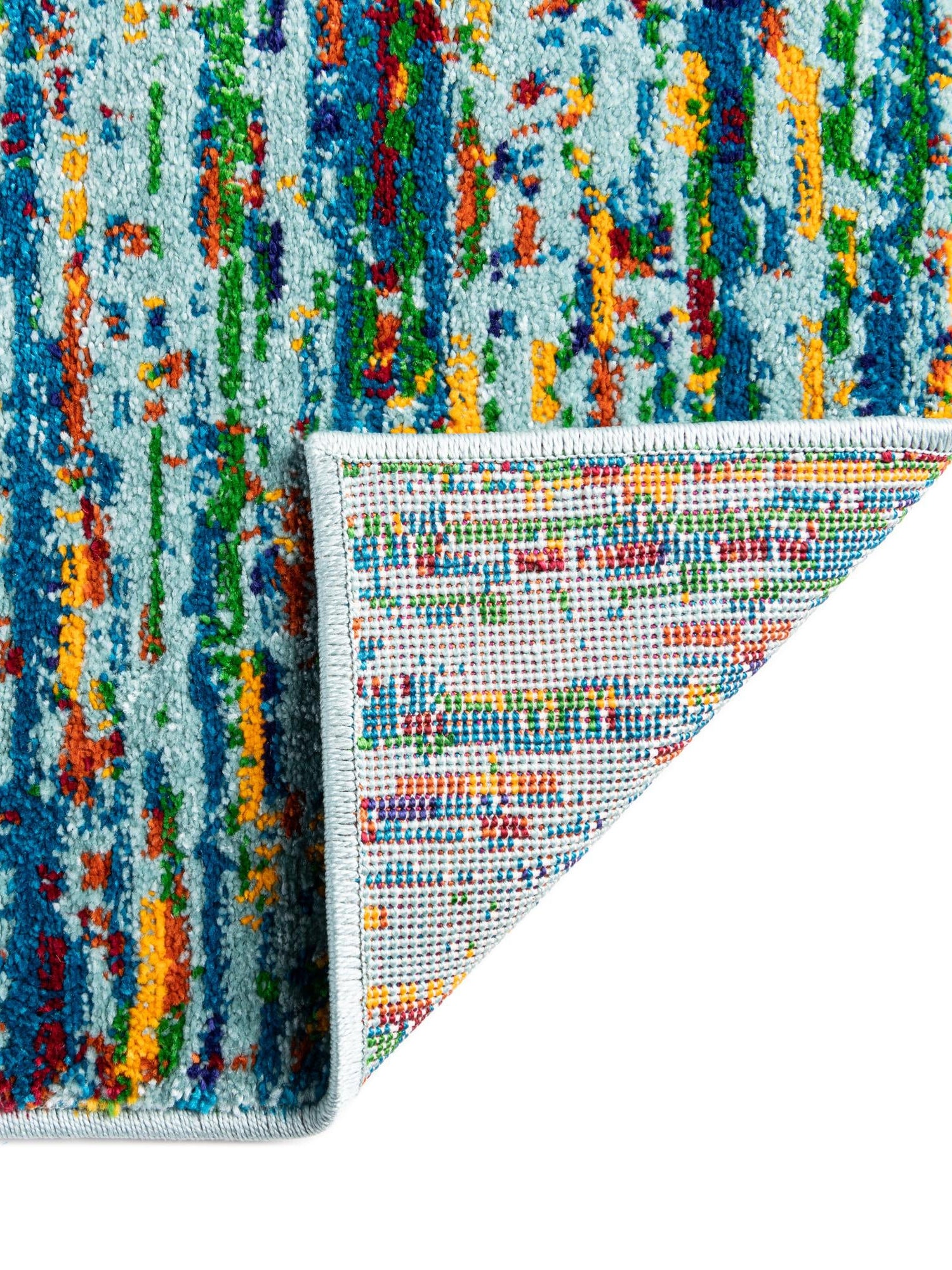 Aqua 2' x 3' Calypso Rectangle Area Rug 100% Polypropylene With Cotton Backing Colorful Vivid Traditional Design Carpet for Living Office Dining Rooms for Sale at Rug Engine