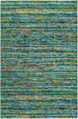 Aqua 4' x 6' Calypso Rectangle Area Rug 100% Polypropylene With Cotton Backing Colorful Vivid Traditional Design Carpet for Living Office Dining Rooms for Sale at Rug Engine