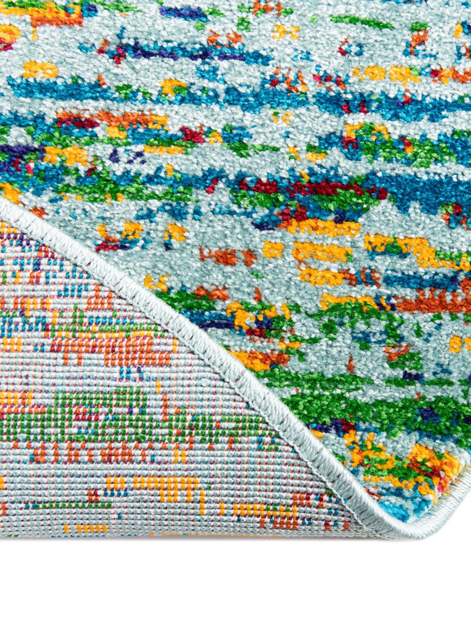 Aqua 7' 10 x 10' Calypso Oval Area Rug 100% Polypropylene With Cotton Backing Colorful Vivid Traditional Design Carpet for Living Office Dining Rooms for Sale at Rug Engine