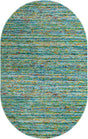 Aqua 5' 3 x 8' Calypso Oval Area Rug 100% Polypropylene With Cotton Backing Colorful Vivid Traditional Design Carpet for Living Office Dining Rooms for Sale at Rug Engine