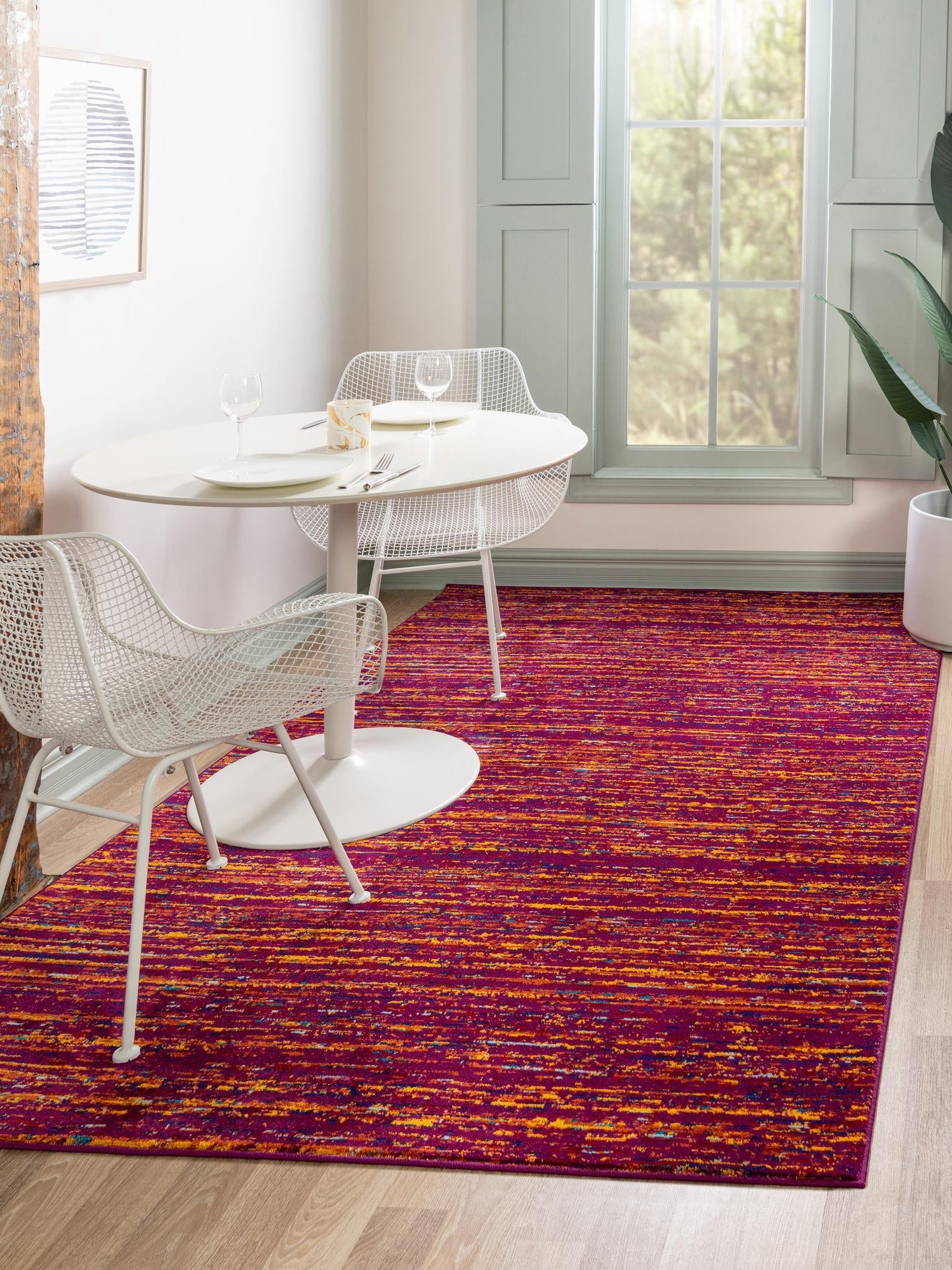 Pink 1' 4 x 1' 4 Calypso Sample Area Rug 100% Polypropylene With Cotton Backing Colorful Vivid Traditional Design Carpet for Living Office Dining Rooms for Sale at Rug Engine