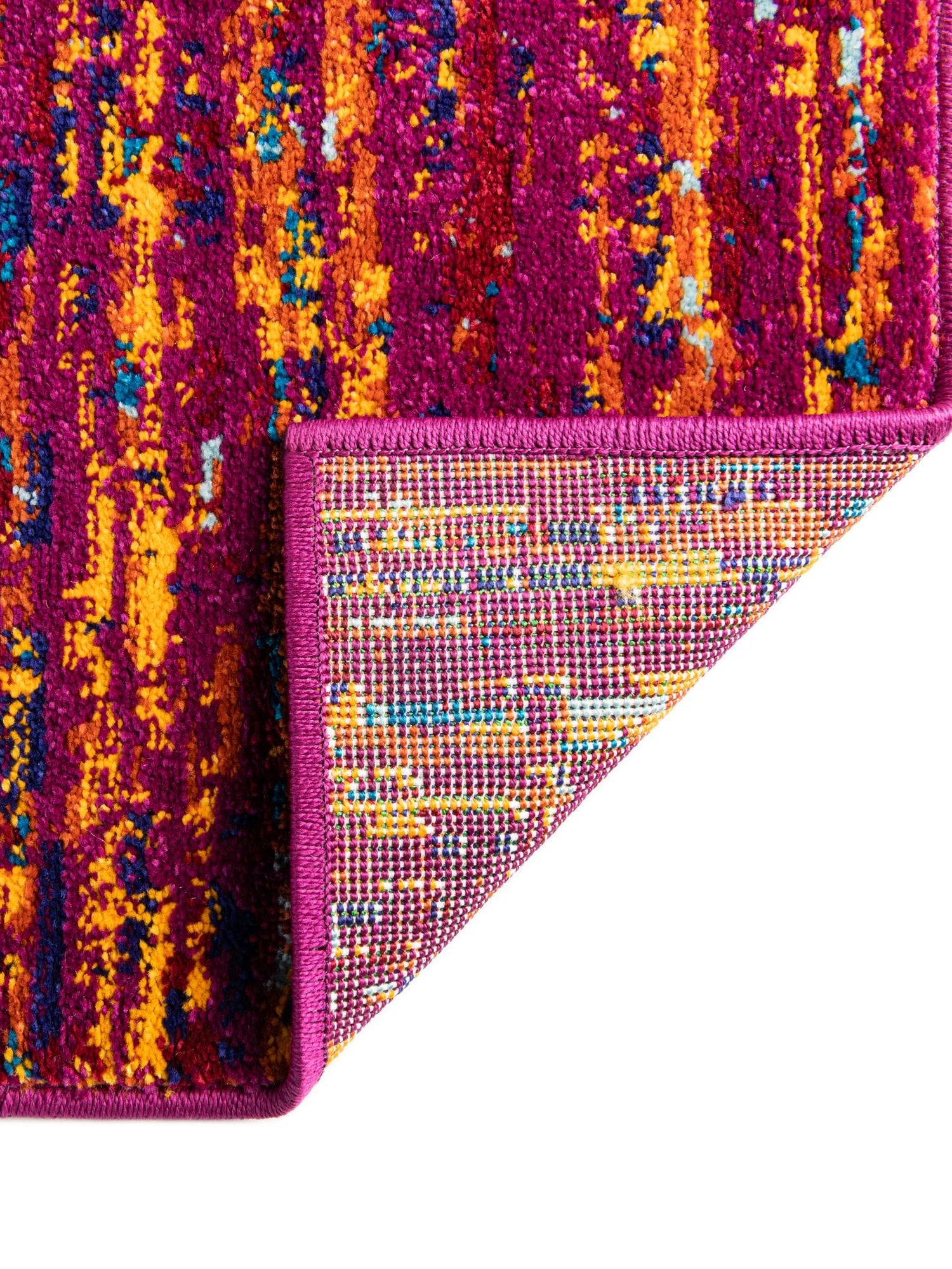 Pink 2' x 3' Calypso Rectangle Area Rug 100% Polypropylene With Cotton Backing Colorful Vivid Traditional Design Carpet for Living Office Dining Rooms for Sale at Rug Engine