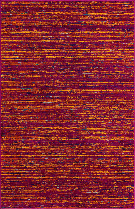 Pink 5' 3 x 8' Calypso Rectangle Area Rug 100% Polypropylene With Cotton Backing Colorful Vivid Traditional Design Carpet for Living Office Dining Rooms for Sale at Rug Engine