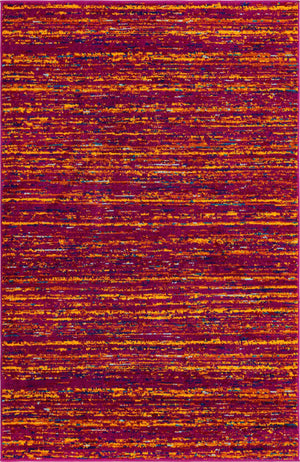 Pink 4' x 6' Calypso Rectangle Area Rug 100% Polypropylene With Cotton Backing Colorful Vivid Traditional Design Carpet for Living Office Dining Rooms for Sale at Rug Engine