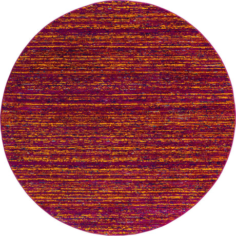 Pink 7' 10 x 7' 10 Calypso Round Area Rug 100% Polypropylene With Cotton Backing Colorful Vivid Traditional Design Carpet for Living Office Dining Rooms for Sale at Rug Engine