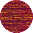 Pink 4' x 4' Calypso Round Area Rug 100% Polypropylene With Cotton Backing Colorful Vivid Traditional Design Carpet for Living Office Dining Rooms for Sale at Rug Engine