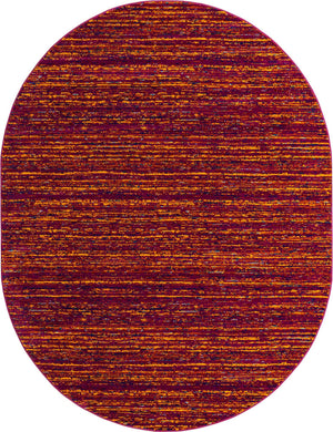 Pink 7' 10 x 10' Calypso Oval Area Rug 100% Polypropylene With Cotton Backing Colorful Vivid Traditional Design Carpet for Living Office Dining Rooms for Sale at Rug Engine