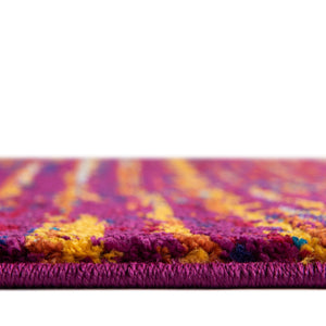 Pink 7' 10 x 10' Calypso Oval Area Rug 100% Polypropylene With Cotton Backing Colorful Vivid Traditional Design Carpet for Living Office Dining Rooms for Sale at Rug Engine