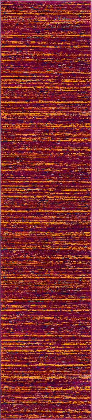 Pink 2' 7 x 12' Calypso Runner Area Rug 100% Polypropylene With Cotton Backing Colorful Vivid Traditional Design Carpet for Living Office Dining Rooms for Sale at Rug Engine