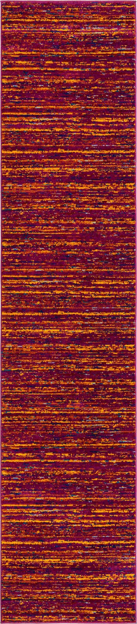 Pink 2' 7 x 12' Calypso Runner Area Rug 100% Polypropylene With Cotton Backing Colorful Vivid Traditional Design Carpet for Living Office Dining Rooms for Sale at Rug Engine