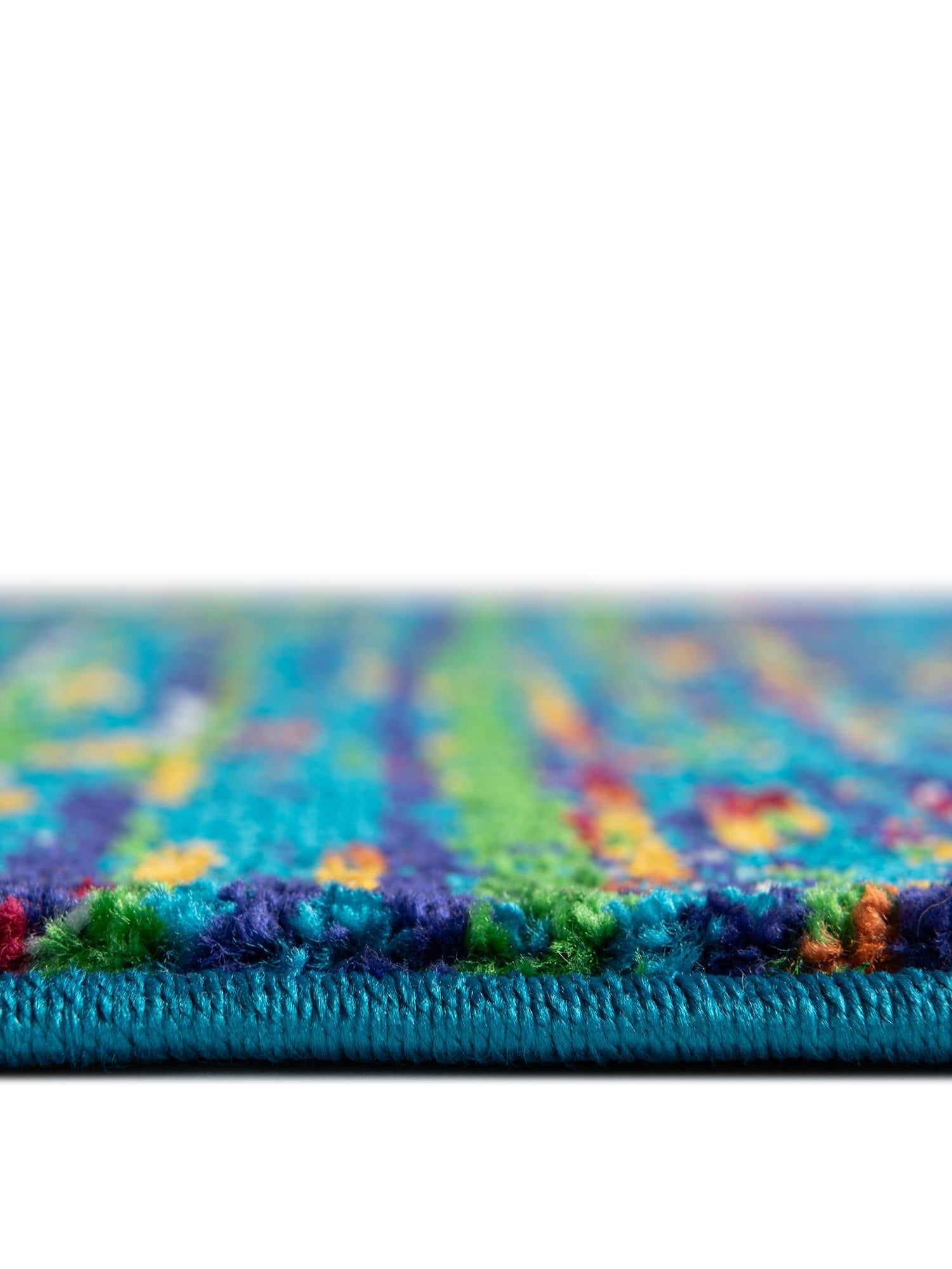 Navy Blue 9' x 12' Calypso Rectangle Area Rug 100% Polypropylene With Cotton Backing Colorful Vivid Traditional Design Carpet for Living Office Dining Rooms for Sale at Rug Engine
