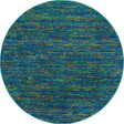 Navy Blue 7' 10 x 7' 10 Calypso Round Area Rug 100% Polypropylene With Cotton Backing Colorful Vivid Traditional Design Carpet for Living Office Dining Rooms for Sale at Rug Engine