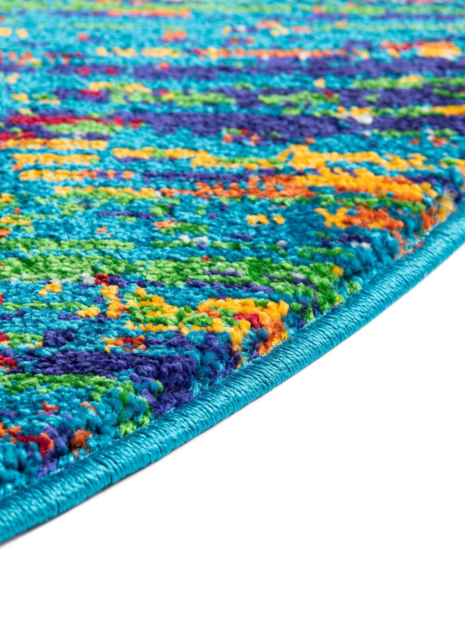 Navy Blue 7' 10 x 10' Calypso Oval Area Rug 100% Polypropylene With Cotton Backing Colorful Vivid Traditional Design Carpet for Living Office Dining Rooms for Sale at Rug Engine