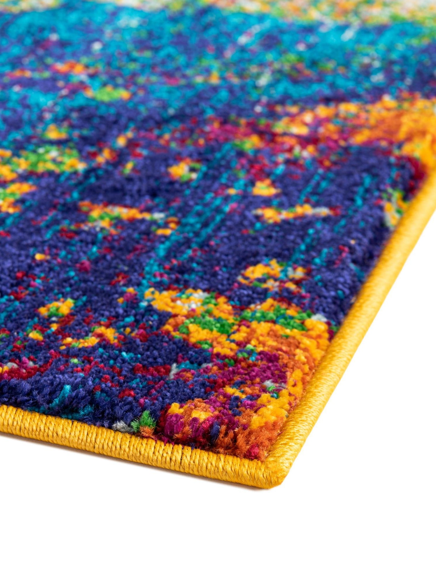 Multicolor 2' x 8' Calypso Runner Area Rug 100% Polypropylene With Cotton Backing Colorful Vivid Traditional Design Carpet for Living Office Dining Rooms for Sale at Rug Engine
