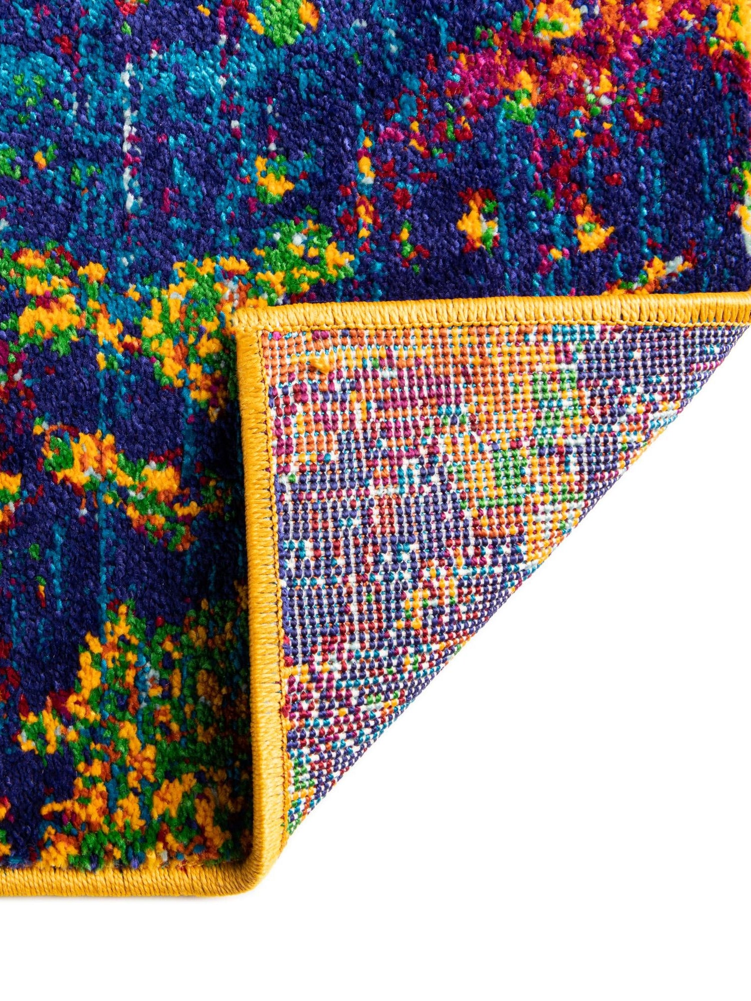 Multicolor 2' x 6' Calypso Runner Area Rug 100% Polypropylene With Cotton Backing Colorful Vivid Traditional Design Carpet for Living Office Dining Rooms for Sale at Rug Engine