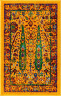 Yellow 2' x 3' Calypso Rectangle Area Rug 100% Polypropylene With Cotton Backing Colorful Vivid Traditional Design Carpet for Living Office Dining Rooms for Sale at Rug Engine