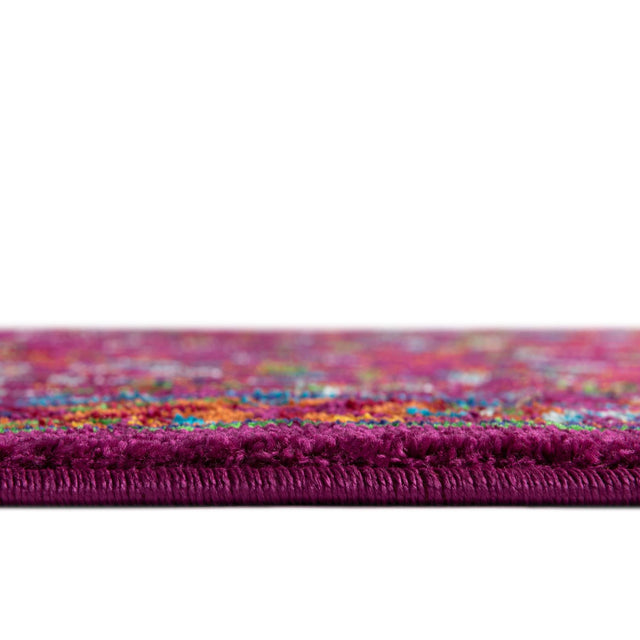 Pink 9' x 12' Calypso Rectangle Area Rug 100% Polypropylene With Cotton Backing Colorful Vivid Traditional Design Carpet for Living Office Dining Rooms for Sale at Rug Engine