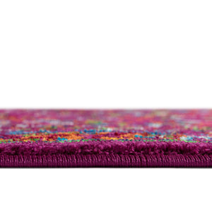 Pink 5' 3 x 8' Calypso Rectangle Area Rug 100% Polypropylene With Cotton Backing Colorful Vivid Traditional Design Carpet for Living Office Dining Rooms for Sale at Rug Engine