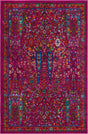 Pink 4' x 6' Calypso Rectangle Area Rug 100% Polypropylene With Cotton Backing Colorful Vivid Traditional Design Carpet for Living Office Dining Rooms for Sale at Rug Engine