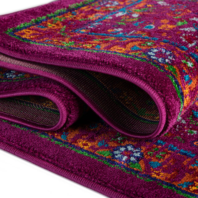 Pink 7' 10 x 10' Calypso Oval Area Rug 100% Polypropylene With Cotton Backing Colorful Vivid Traditional Design Carpet for Living Office Dining Rooms for Sale at Rug Engine