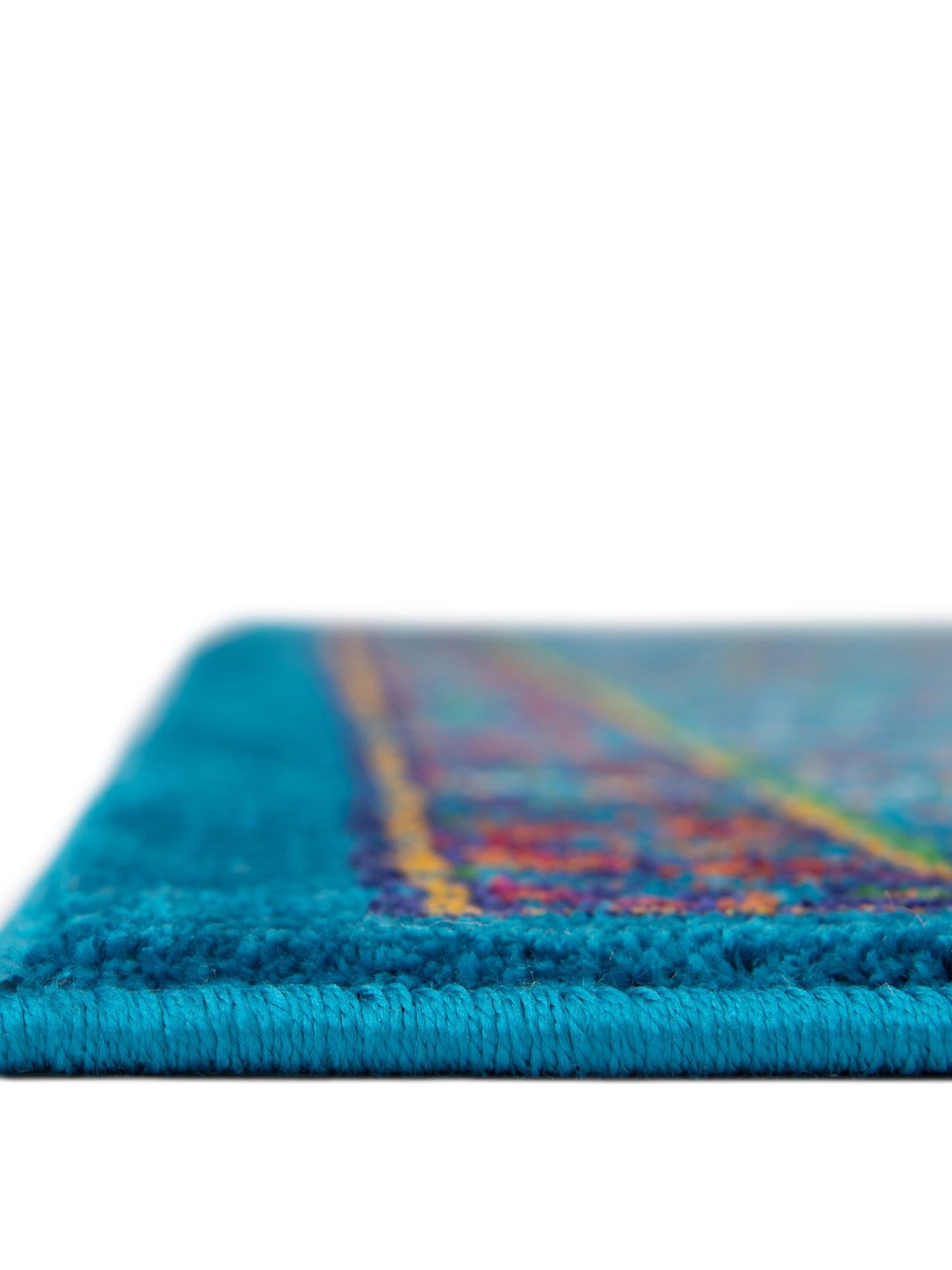 Navy Blue 6' 1 x 9' Calypso Rectangle Area Rug 100% Polypropylene With Cotton Backing Colorful Vivid Traditional Design Carpet for Living Office Dining Rooms for Sale at Rug Engine