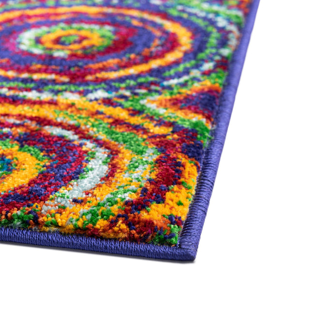 Multicolor 2' x 3' Calypso Rectangle Area Rug 100% Polypropylene With Cotton Backing Colorful Vivid Traditional Design Carpet for Living Office Dining Rooms for Sale at Rug Engine
