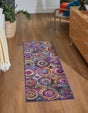 Multicolor 2' 7 x 12' Calypso Runner Area Rug 100% Polypropylene With Cotton Backing Colorful Vivid Traditional Design Carpet for Living Office Dining Rooms for Sale at Rug Engine