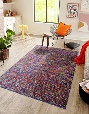 Multicolor 4' x 6' Calypso Rectangle Area Rug 100% Polypropylene With Cotton Backing Colorful Vivid Traditional Design Carpet for Living Office Dining Rooms for Sale at Rug Engine