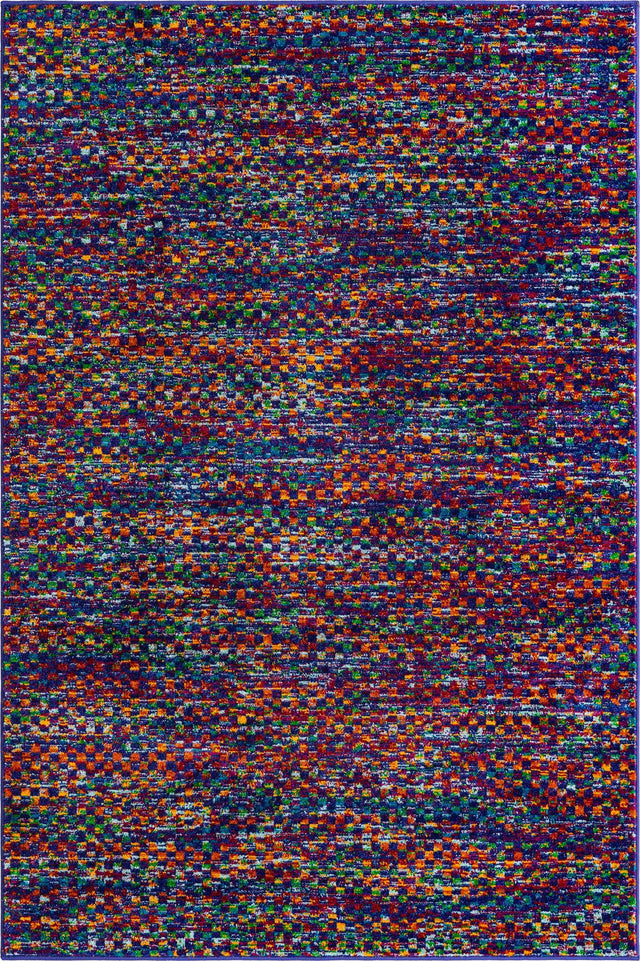 Multicolor 4' x 6' Calypso Rectangle Area Rug 100% Polypropylene With Cotton Backing Colorful Vivid Traditional Design Carpet for Living Office Dining Rooms for Sale at Rug Engine