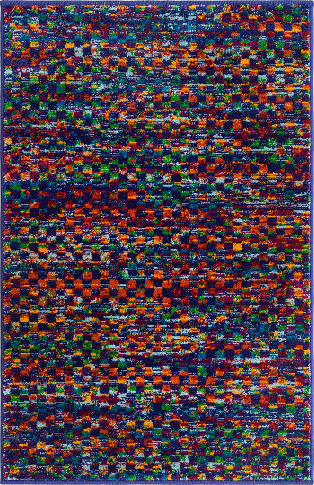 Multicolor 2' x 3' Calypso Rectangle Area Rug 100% Polypropylene With Cotton Backing Colorful Vivid Traditional Design Carpet for Living Office Dining Rooms for Sale at Rug Engine