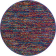 Multicolor 4' x 4' Calypso Round Area Rug 100% Polypropylene With Cotton Backing Colorful Vivid Traditional Design Carpet for Living Office Dining Rooms for Sale at Rug Engine
