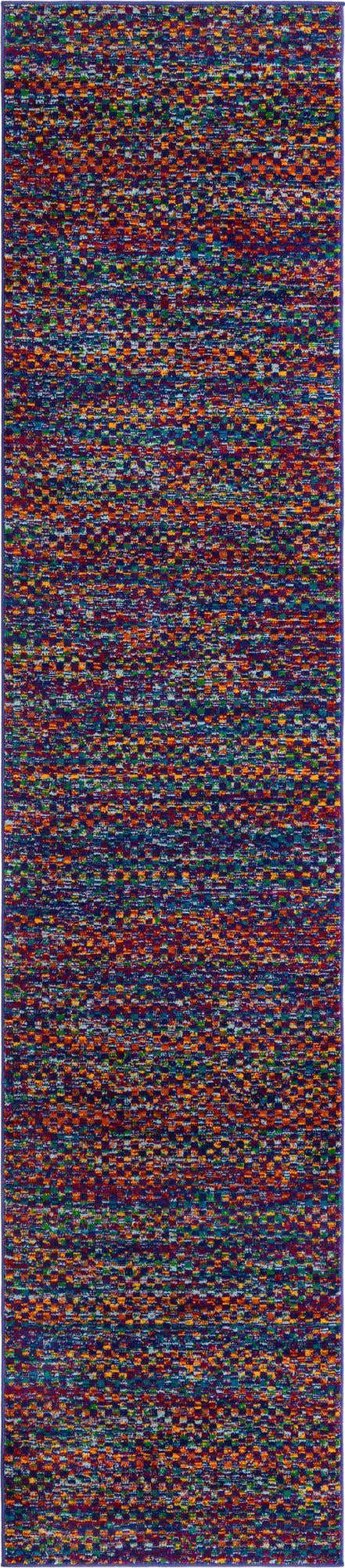 Multicolor 2' 7 x 12' Calypso Runner Area Rug 100% Polypropylene With Cotton Backing Colorful Vivid Traditional Design Carpet for Living Office Dining Rooms for Sale at Rug Engine