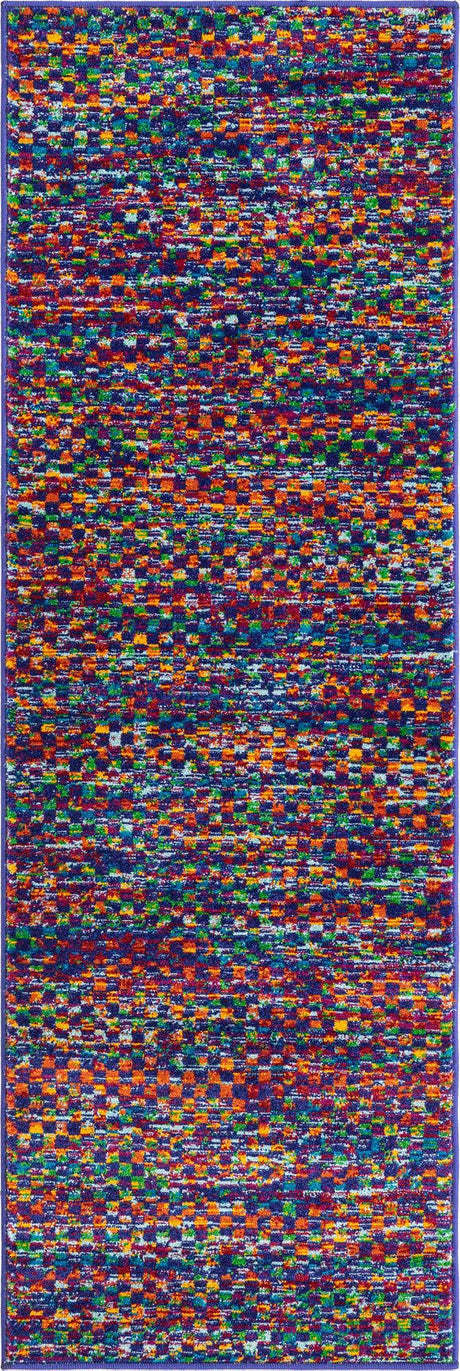 Multicolor 2' x 6' Calypso Runner Area Rug 100% Polypropylene With Cotton Backing Colorful Vivid Traditional Design Carpet for Living Office Dining Rooms for Sale at Rug Engine