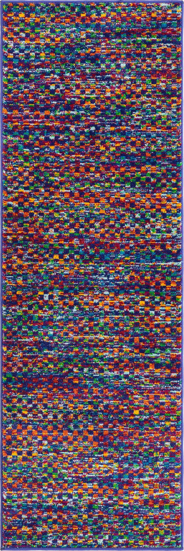 Multicolor 2' x 6' Calypso Runner Area Rug 100% Polypropylene With Cotton Backing Colorful Vivid Traditional Design Carpet for Living Office Dining Rooms for Sale at Rug Engine