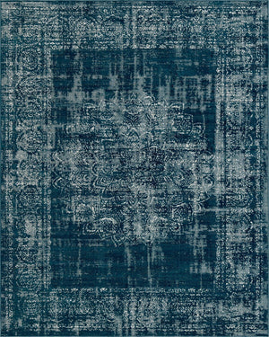 Dark Teal 7' 10 x 10' Aarhus Rectangle Area Rug 100% Polypropylene With Jute Foundation Living Room Bedroom Carpet for Sale at Rug Engine