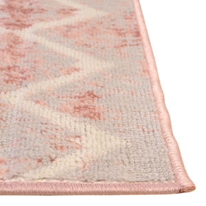 Dusty Rose 5' 3 x 5' 3 Bohemian Trellis Square Area Rug 100% Polypropylene With Cotton Backing Geometric Modern Boho Decor Carpet for Living Rooms Office Dining Kitchen Interior Design for Sale at Rug Engine