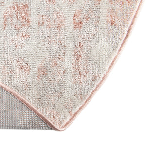 Dusty Rose 3' x 3' Bohemian Trellis Round Area Rug 100% Polypropylene With Cotton Backing Geometric Modern Boho Decor Carpet for Living Rooms Office Dining Kitchen Interior Design for Sale at Rug Engine