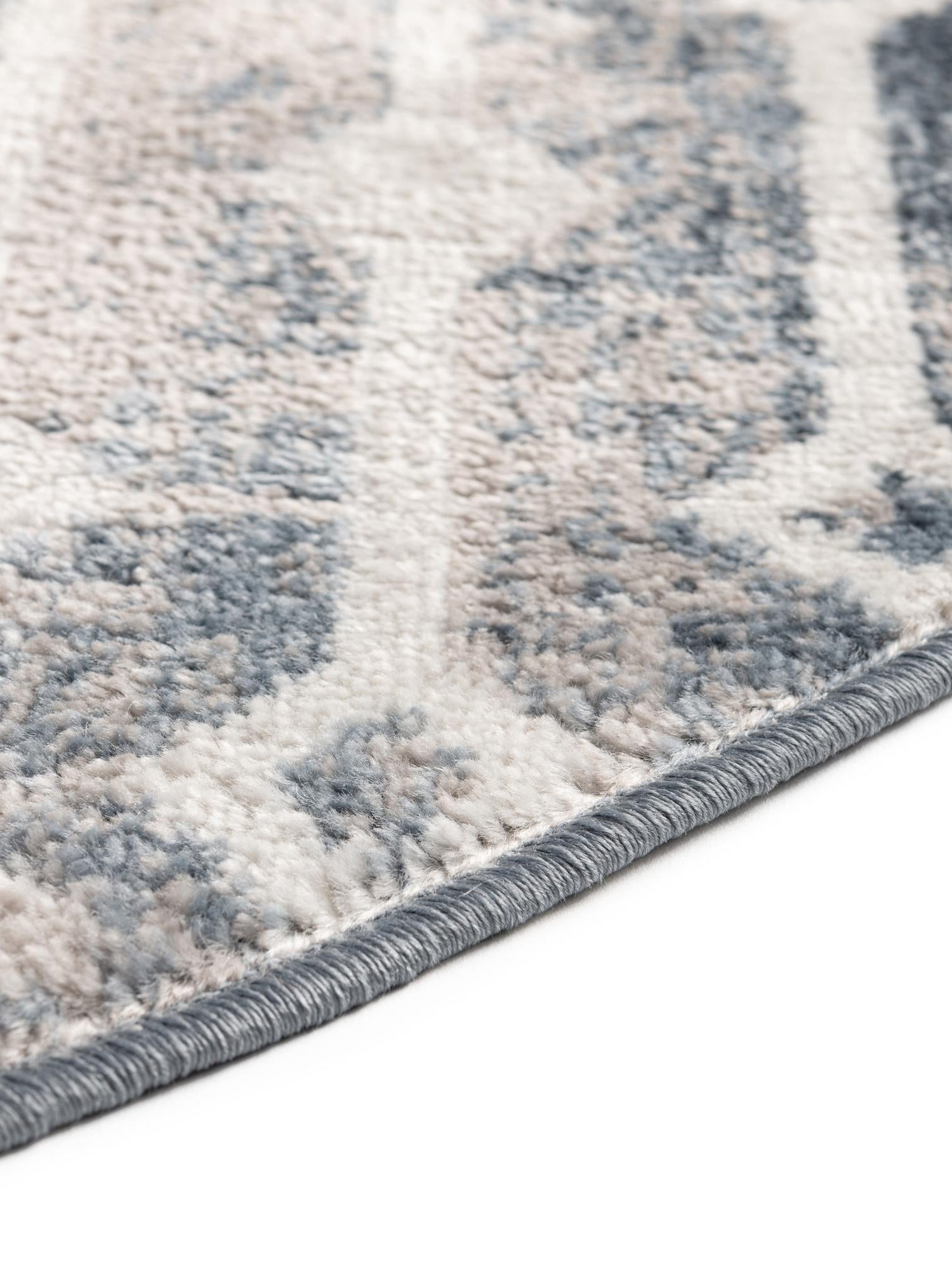 Vintage Blue 7' x 7' Bohemian Trellis Round Area Rug 100% Polypropylene With Cotton Backing Geometric Modern Boho Decor Carpet for Living Rooms Office Dining Kitchen Interior Design for Sale at Rug Engine