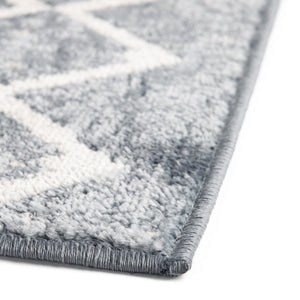 Vintage Blue 5' 3 x 5' 3 Bohemian Trellis Square Area Rug 100% Polypropylene With Cotton Backing Geometric Modern Boho Decor Carpet for Living Rooms Office Dining Kitchen Interior Design for Sale at Rug Engine