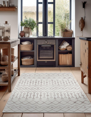 Pearl 7' 10 x 11' Bohemian Trellis Rectangle Area Rug 100% Polypropylene With Cotton Backing Geometric Modern Boho Decor Carpet for Living Rooms Office Dining Kitchen Interior Design for Sale at Rug Engine