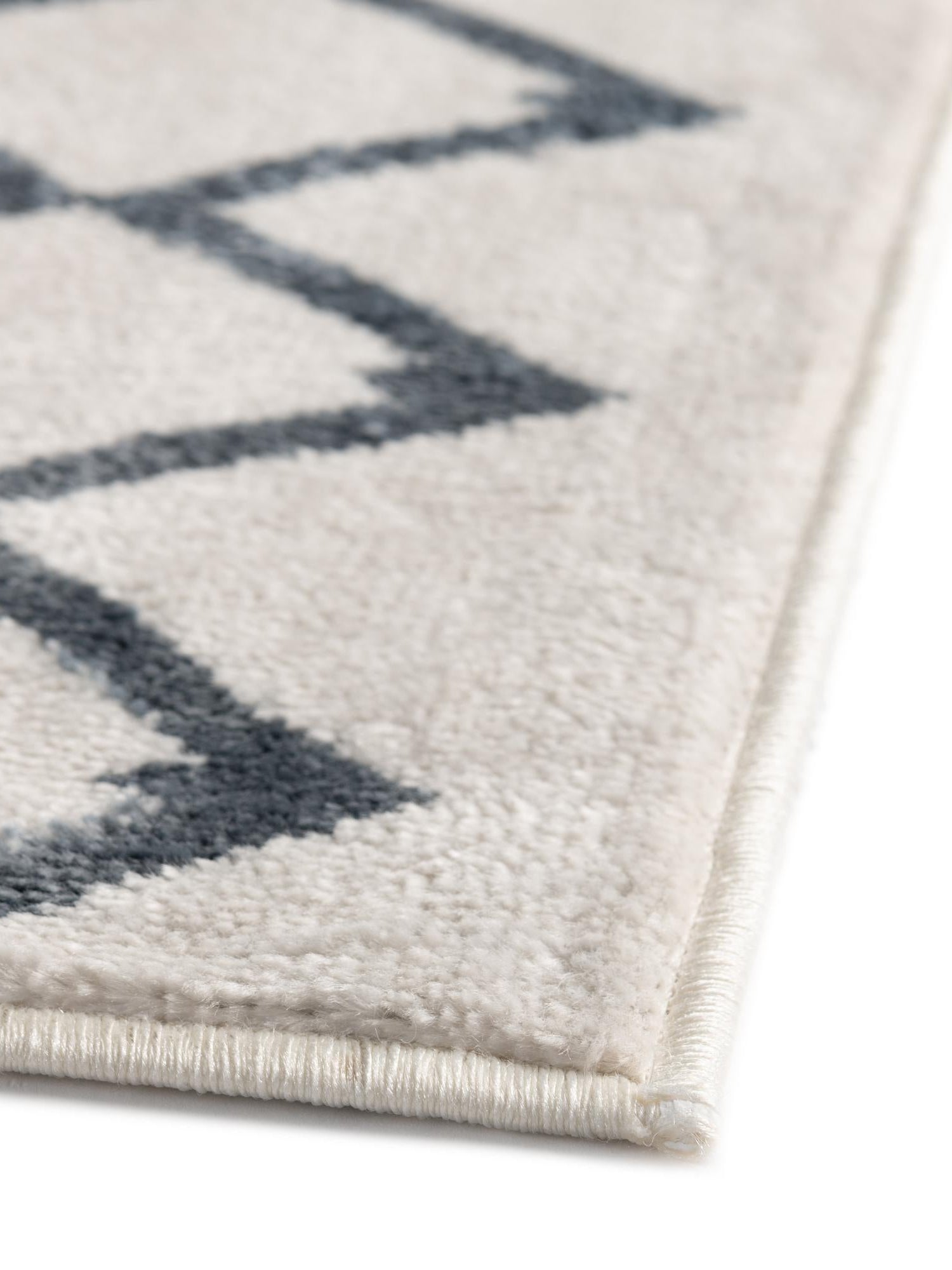 Coastal White 4' x 4' Bohemian Trellis Square Area Rug 100% Polypropylene With Cotton Backing Geometric Modern Boho Decor Carpet for Living Rooms Office Dining Kitchen Interior Design for Sale at Rug Engine