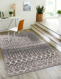 Stone Gray 1' 4 x 1' 4 Bohemian Trellis Sample Area Rug 100% Polypropylene With Cotton Backing Geometric Modern Boho Decor Carpet for Living Rooms Office Dining Kitchen Interior Design for Sale at Rug Engine