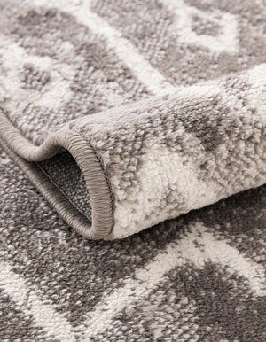 Stone Gray 6' x 6' Bohemian Trellis Square Area Rug 100% Polypropylene With Cotton Backing Geometric Modern Boho Decor Carpet for Living Rooms Office Dining Kitchen Interior Design for Sale at Rug Engine