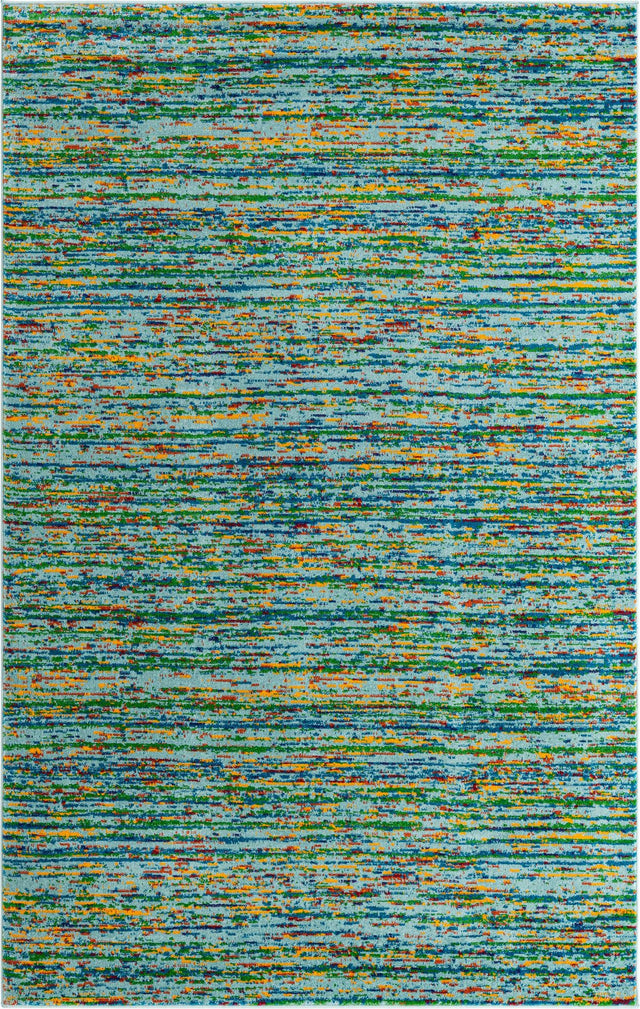 Aqua 1' 4 x 1' 4 Calypso Sample Area Rug 100% Polypropylene With Cotton Backing Colorful Vivid Traditional Design Carpet for Living Office Dining Rooms for Sale at Rug Engine