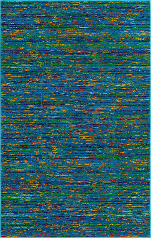 Navy Blue 1' 4 x 1' 4 Calypso Sample Area Rug 100% Polypropylene With Cotton Backing Colorful Vivid Traditional Design Carpet for Living Office Dining Rooms for Sale at Rug Engine