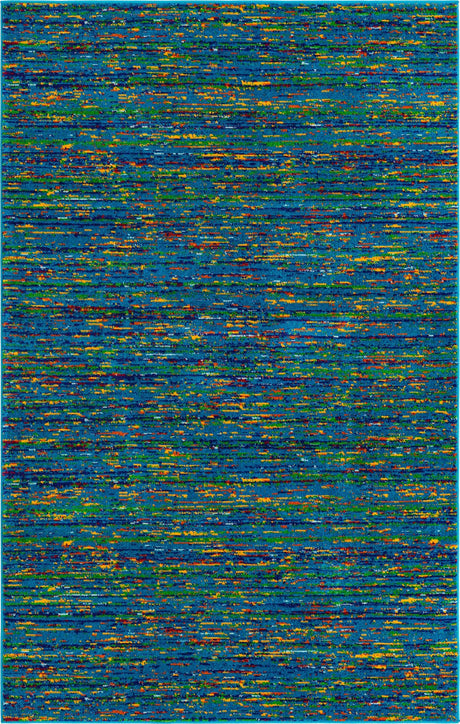 Navy Blue 1' 4 x 1' 4 Calypso Sample Area Rug 100% Polypropylene With Cotton Backing Colorful Vivid Traditional Design Carpet for Living Office Dining Rooms for Sale at Rug Engine
