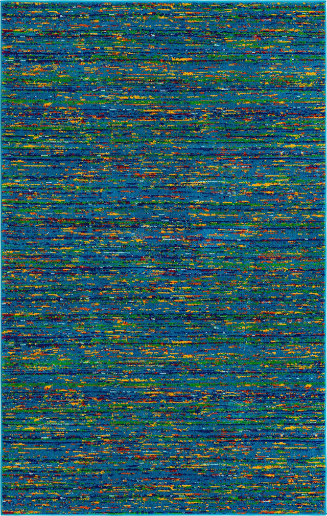 Navy Blue 1' 4 x 1' 4 Calypso Sample Area Rug 100% Polypropylene With Cotton Backing Colorful Vivid Traditional Design Carpet for Living Office Dining Rooms for Sale at Rug Engine