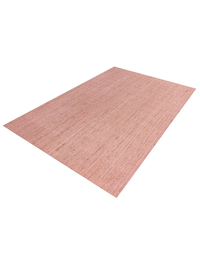 Light Pink 10' x 14' 1 Braided Jute Rectangle Rug