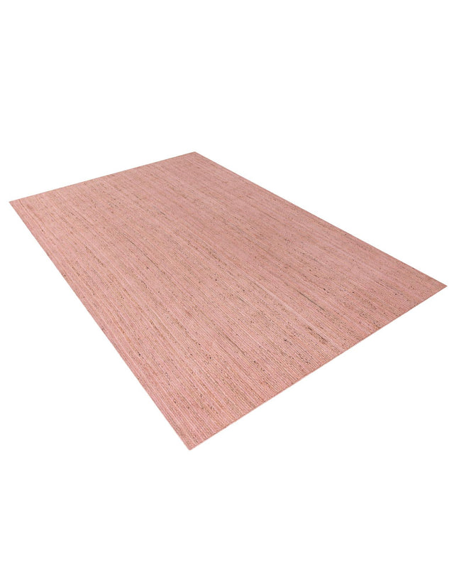 Light Pink 10' x 14' 1 Braided Jute Rectangle Rug
